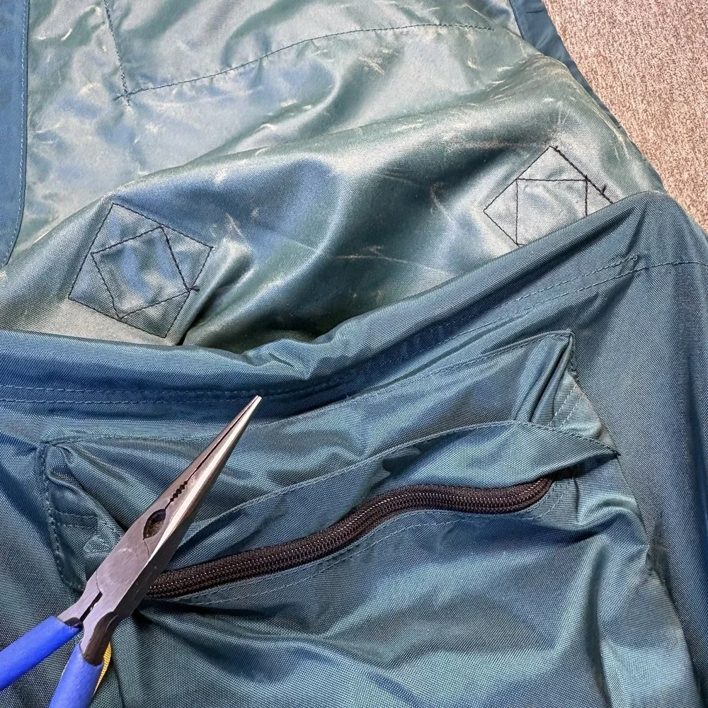 VTG Kelty Yukon External Aluminum Frame Hiking Backpack  Green/Blue Sz L/XL